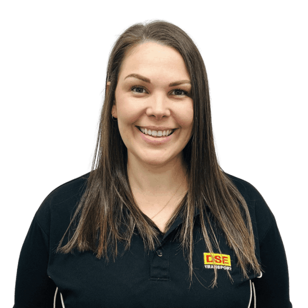 Kate Ali, Office Manager at DSE Transport, valued for her leadership and support for staff and drivers.