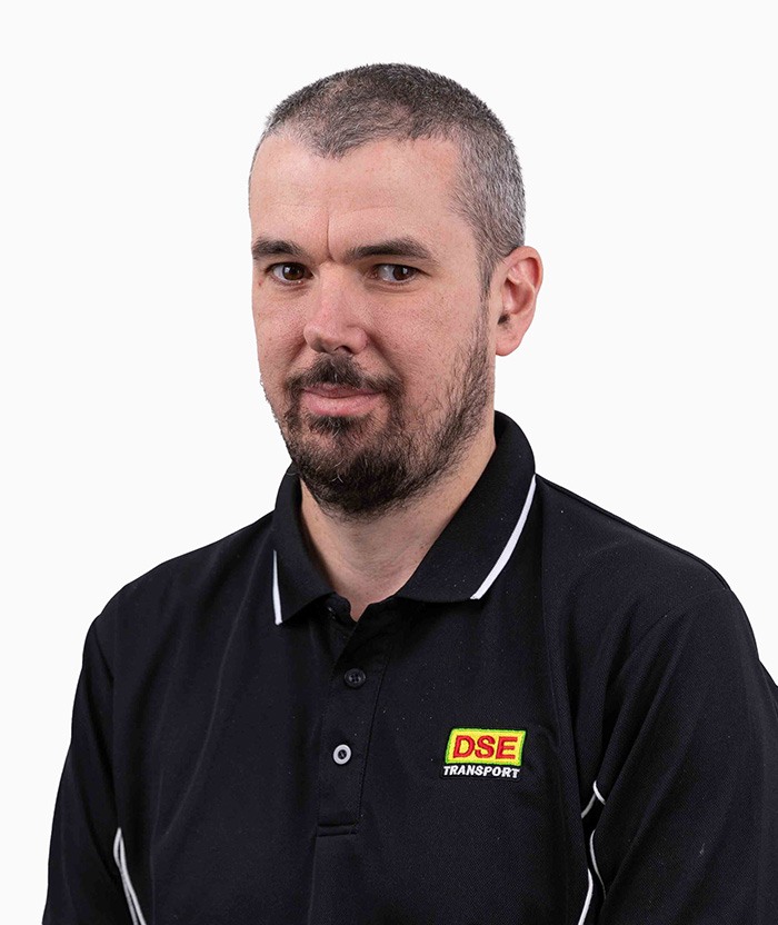 Bruce Smith, AM Operations Supervisor at DSE Transport, delivering reliable service and operational excellence.